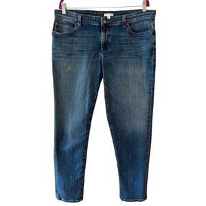 Eileen Fisher Organic Cotton Tapered Ankle Jean Size 12
